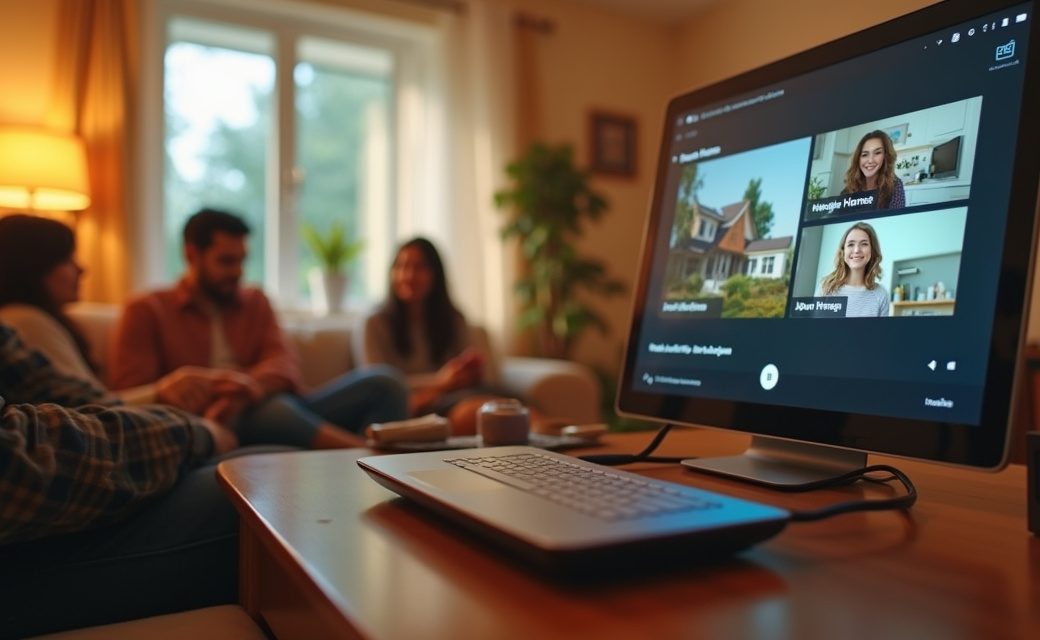 A household managing multiple internet-dependent activities at once